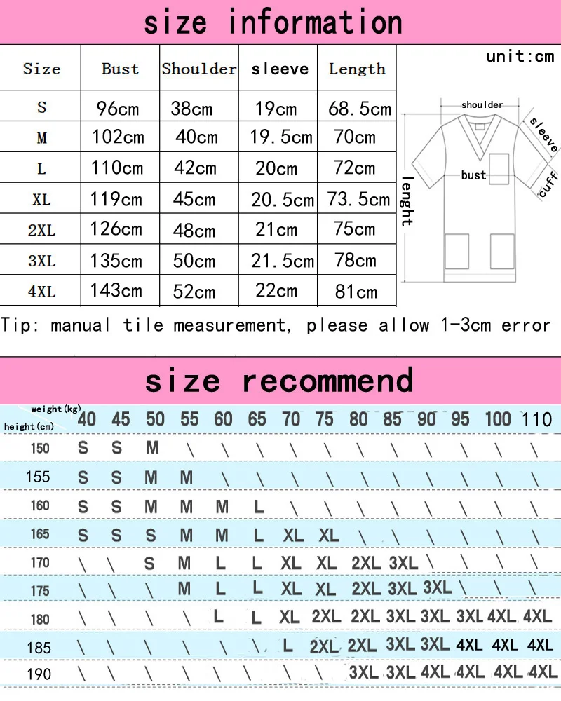 Women Scrub Top Plug Size Medical Uniforms V-Neck Spa Uniforms Short Sleeve Nursing Workwear Doctor Overalls Veterinary Cotton Women Scrub Top Plug Size Medical Uniforms V-Neck Spa Uniforms Short Sleeve Nursing Workwear Doctor Overalls Veterinary Cotton