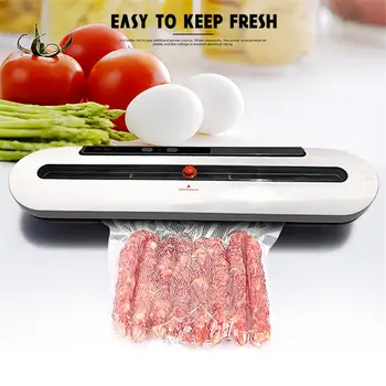 

Food Vacuum Sealer Packaging Machine Food Preservation Wireless Automatic Operation Vacuum Sealer Packer with 10pcs Bags