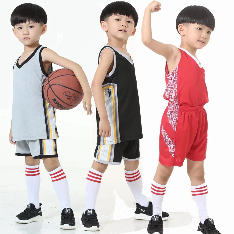 Kids Basketbal Jersey Sets Uniformen Kits Kind Jongens Meisjes Sport Kleding Ademende Jeugd