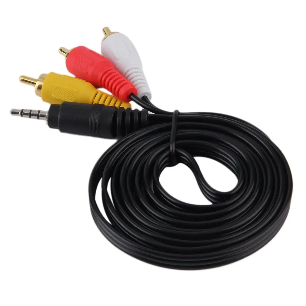 5 футов 1080P HDTV HDMI штекер 3 RCA Аудио Видео AV кабель адаптер конвертер Разъем