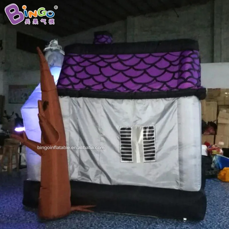 Eco-Friendly 3x3mH inflatable haunted house tunnel with LED lights for amusement park / haunted house tunnel balloon toys 6