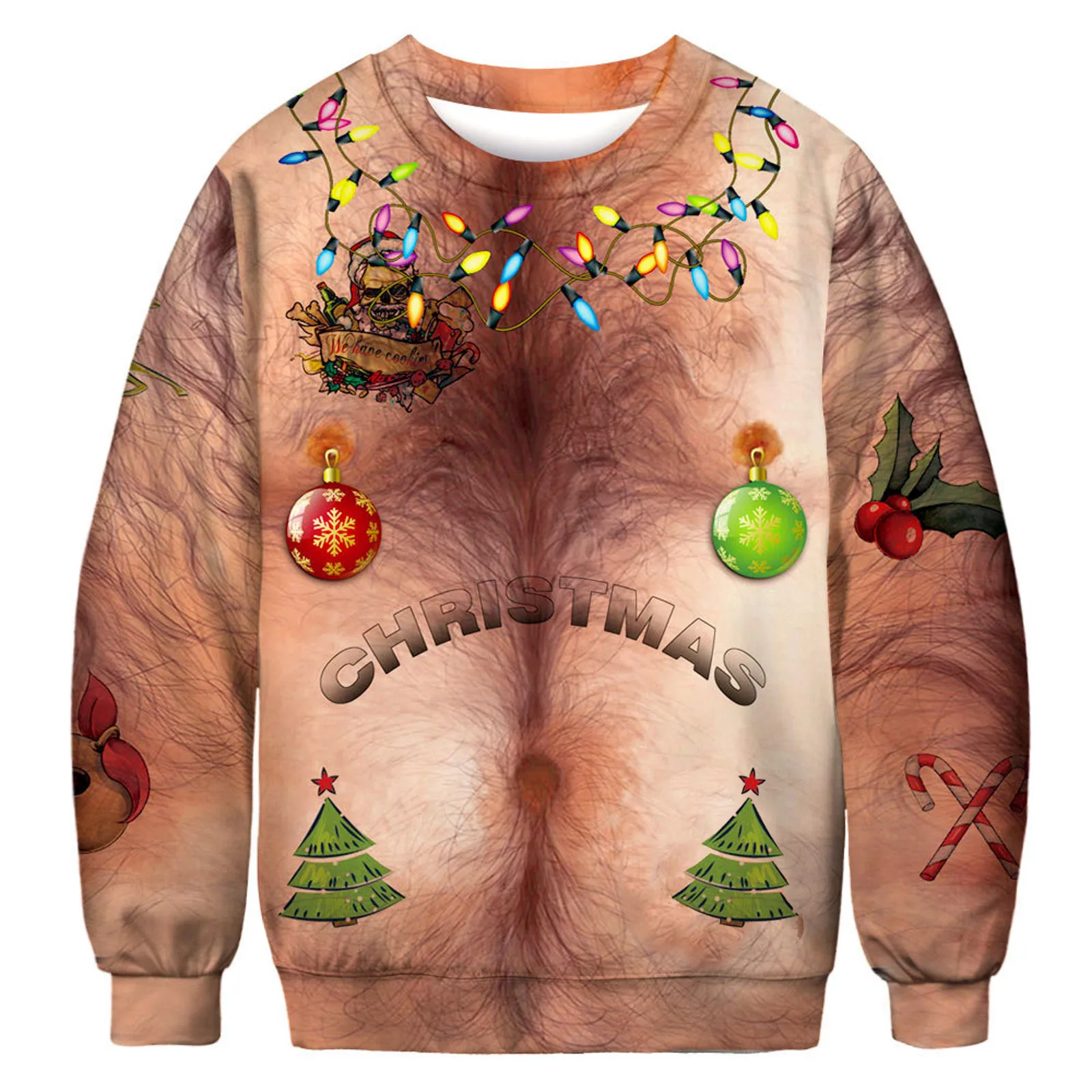 Funny Print Women Hoodies Streetwear Casual Plus Size Long Sleeve O-neck Pullover Tops 2021 Winter Christmas Clothes Sudaderas 1