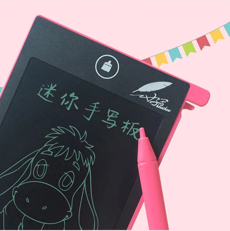 Good Writing 4.4-Inch Children LCD Writing Pad Early Education Painted Mini Message Board Environmentally Friendly Liquid Crysta
