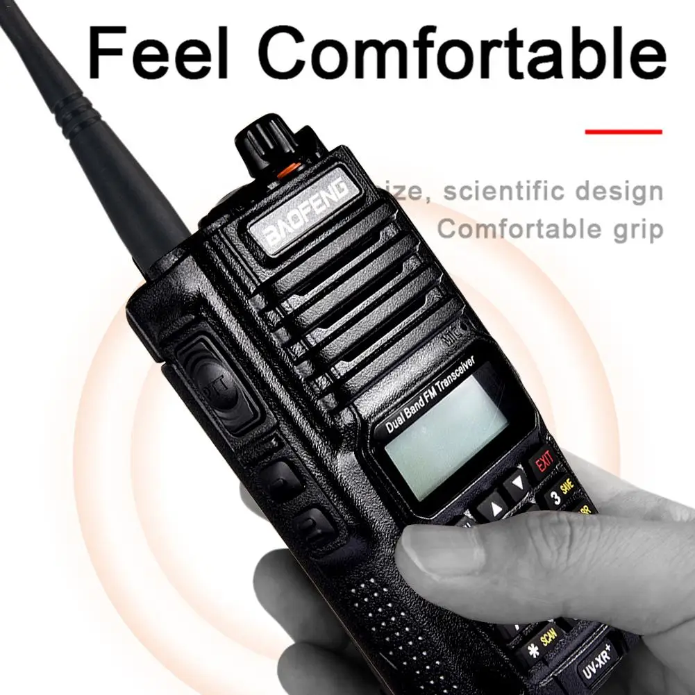 

Powerful Walkie Talkie Two Way Radio FM Tunable Digital Transceiver Waterproof for Baofeng UV-XR PLUS 10W 3800mAh