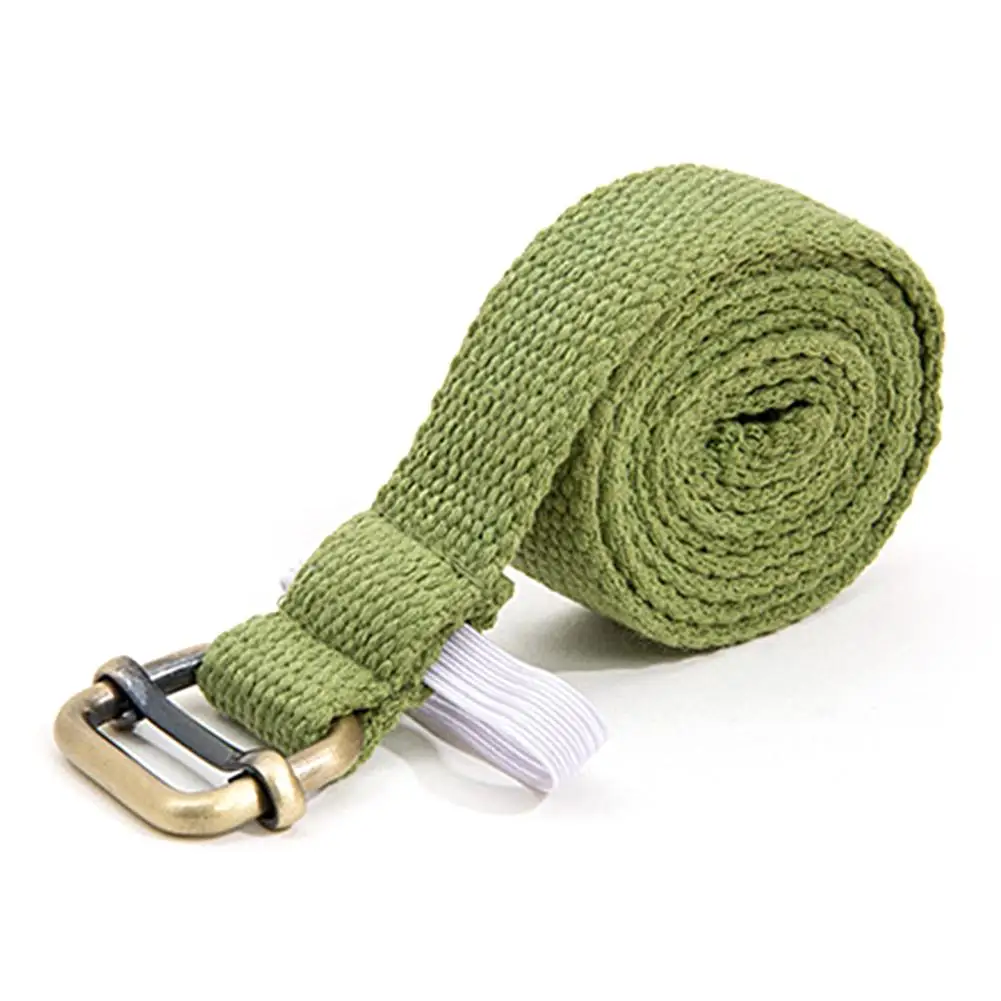 Зеленый Women Yoga Stretch Strap Multi Colors Yoga Belt For Sports Fitness Exercise Gym Rope Figure Waist Leg Resistance Fitness Bands - Цвет: Зеленый
