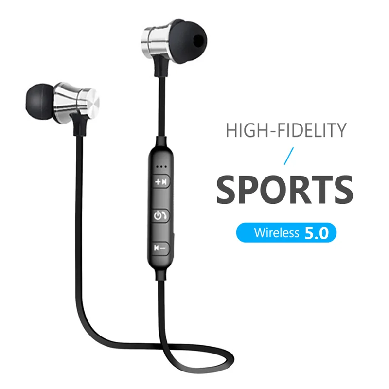 Новинка 2021 Hi-Fi магнитные Bluetooth наушники спортивные для бега басовая