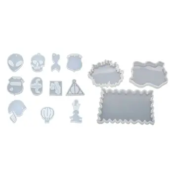 

DIY crystal silicone epoxy Resin mold coaster irregular Hot Air Balloon Triangle