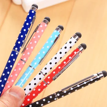 

Simple 1pcs Multifunctional Ballpoint Pens Stationery Ballpen Stylus Pen Touch Pen Colors Oily Black