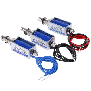 

6V 12V 24V DC Micro Mini Solenoid Valve Electromagnet Open Frame DC Push-Pull Type Magnet For Electric Air Valve Water Gas Valve