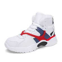 Модная зимняя мужская обувь; теплая водонепроницаемая обувь; зимние кроссовки для мужчин; обувь на меху; Мужская обувь; zapatos de hombre