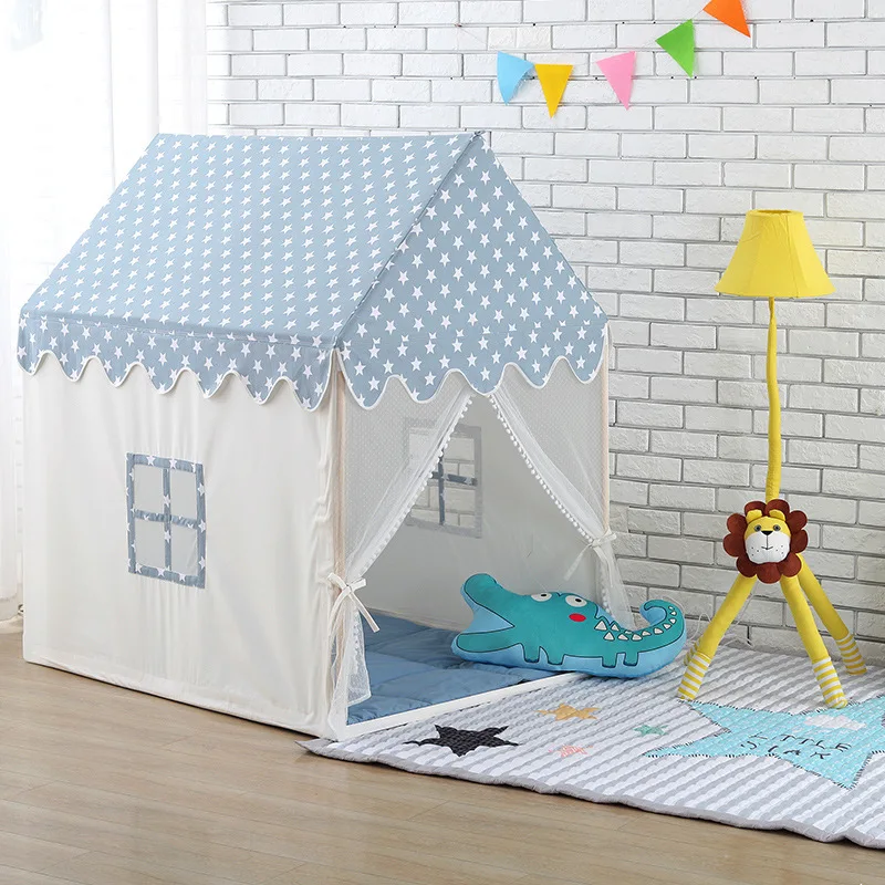 Детская Палатка Домик Ультра большая деревянная подставка игра в помещении и на открытом воздухе детские игрушки домик Принцесса замок Северный европейский стиль