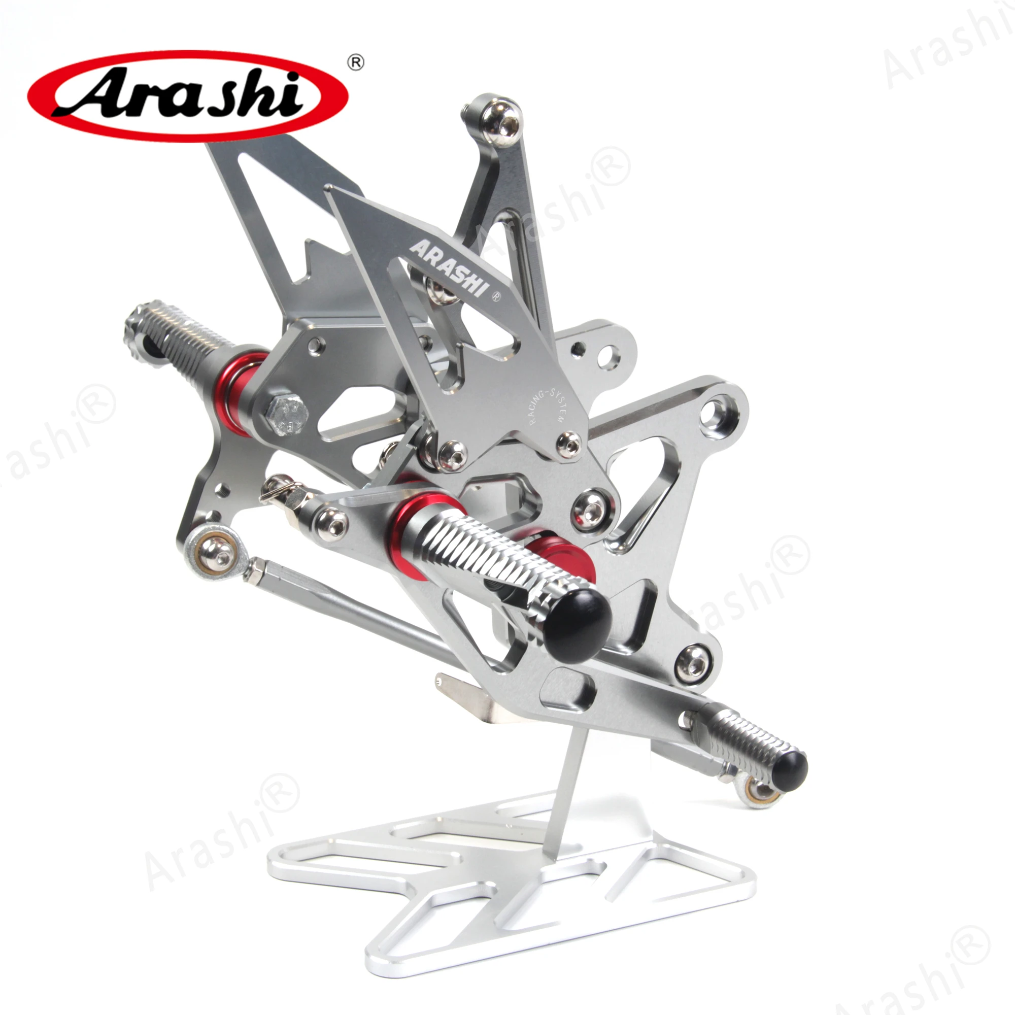 Arashi NINJA ZX6R задние Регулируемые подножки для KAWASAKI ZX-6R Ninja ZX 636 2005 2006 подножки Задние подножки Rearset 05 06 CNC 6R
