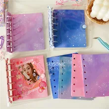 SKYSONIC – carnet de notes A7, cartes Goo transparentes, livre Idol, recharge du ciel, papier, feuilles mobiles, Journal, Bullet, Journal, Agenda