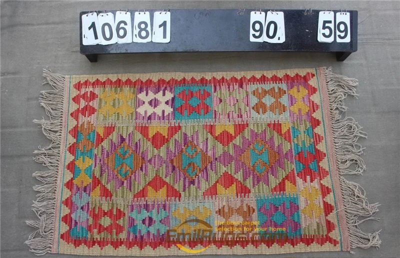 10681 Турецкие ковры-килим, Натуральная шерсть, прошитая вручную, для жизни gc131Afghan02yg22 - Color: 10681