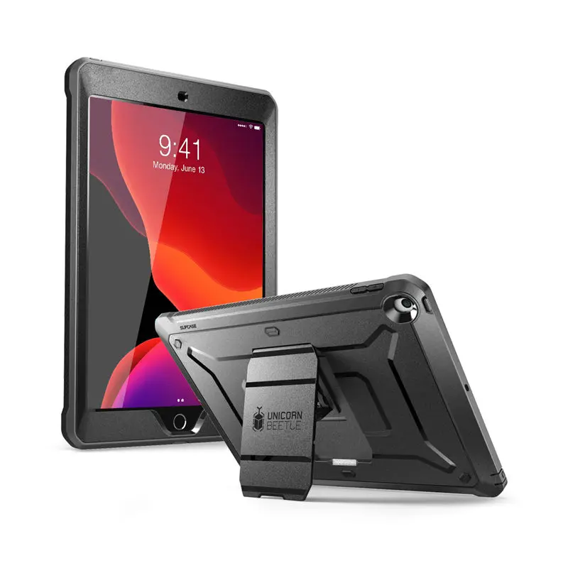 Black Чехол для iPad 10,2 7го поколения( выпуска) SUPCASE UB PRO Прочный чехол со встроенным защитным экраном и подставкой - Цвет: Black