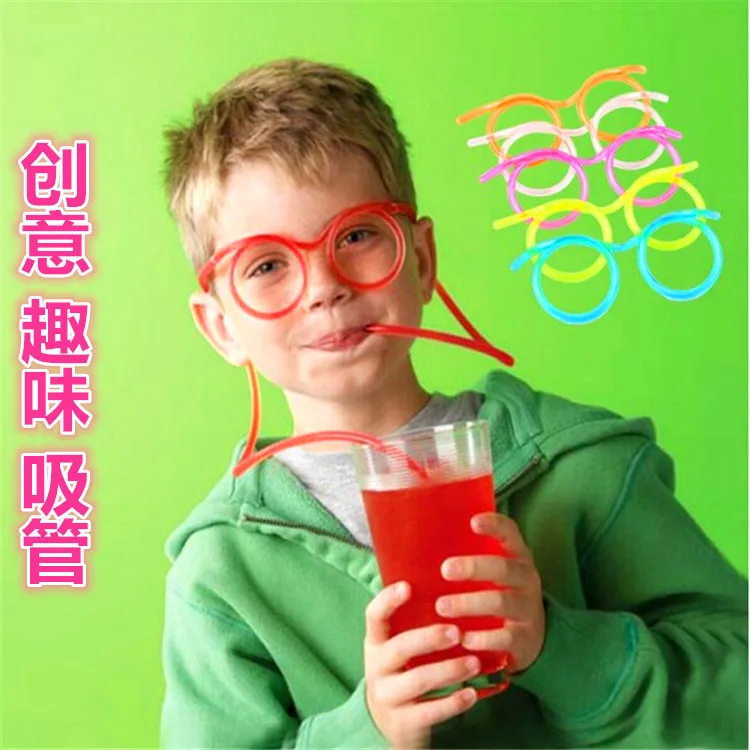 Z новый стиль Модный мультфильм Crazy DIY соломенная креативная забавная соломинка