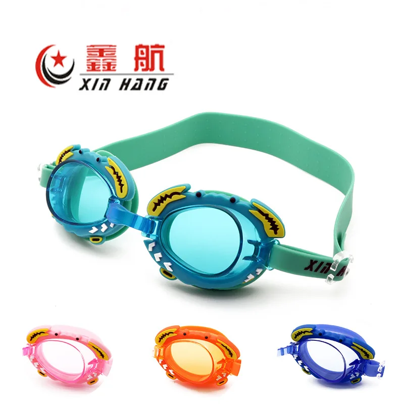 

Xin Factory Price Children Silica Gel Anti-fog Waterproof High-definition Goggles Cute Crab Cartoon Processing