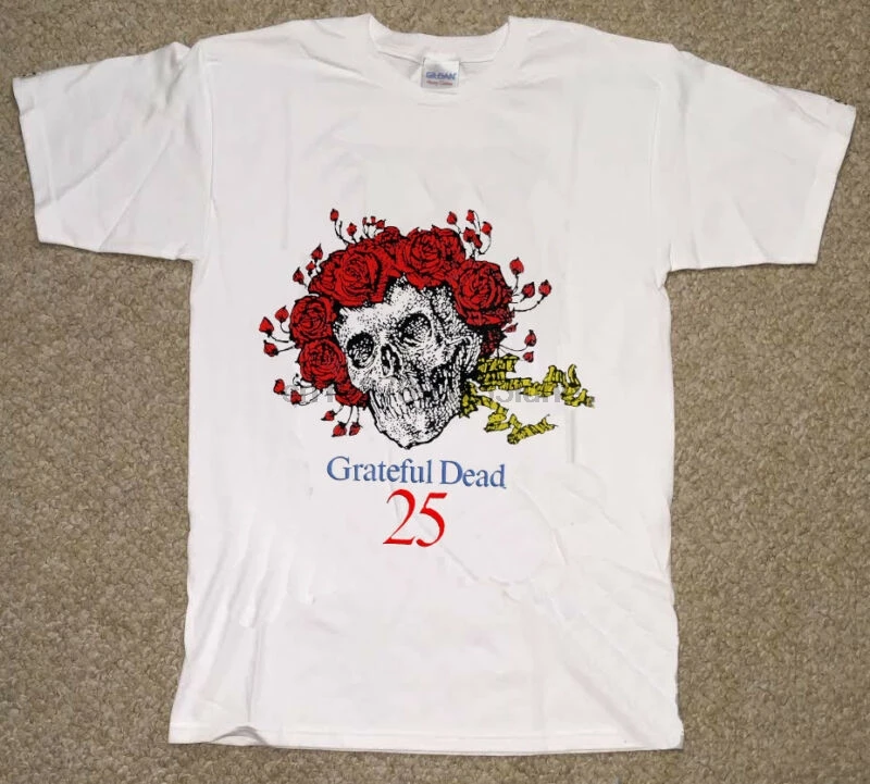 Grateful Dead Shirt Vintage tshirt 1990 25th Anniversary 57 | Мужская одежда