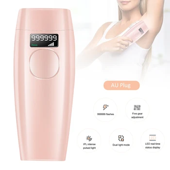 

990000 flashes IPL Hair Removal Instrument Shaving Tool Epilator L-ED Display 5 Levels Brightness Dual Light Colors Changeable