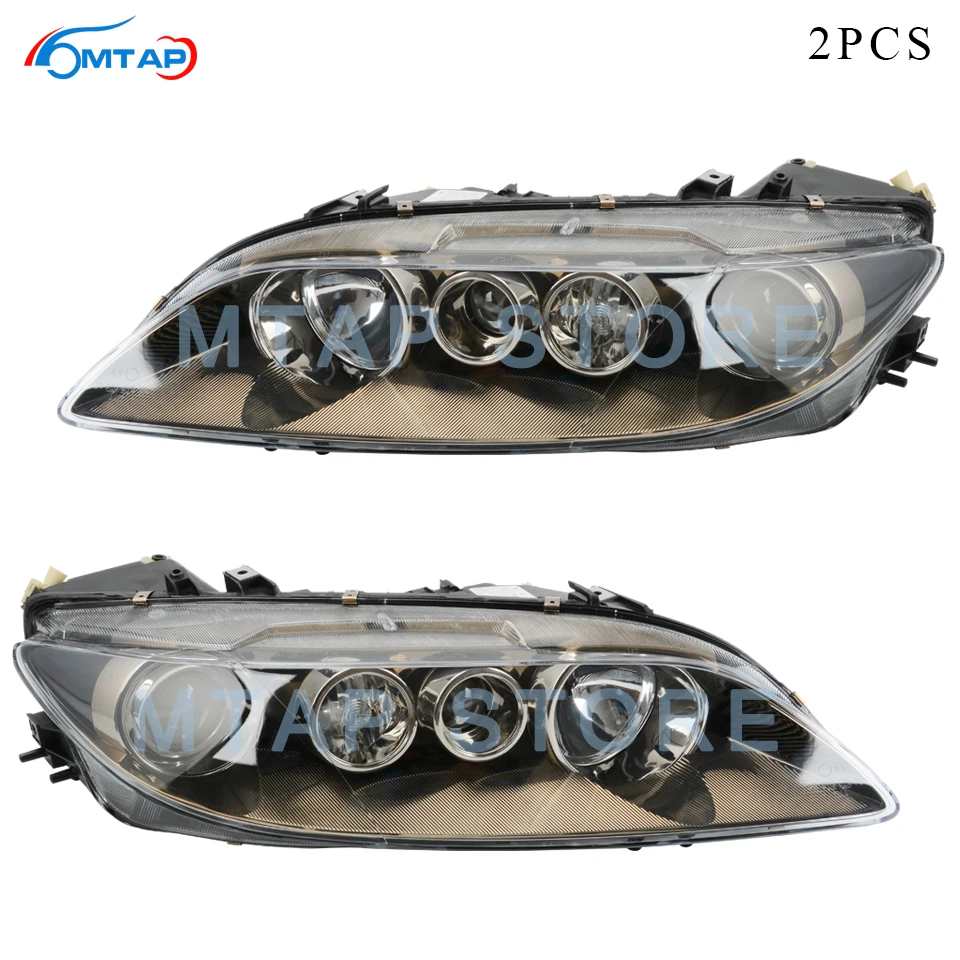 MTAP 2PCS Scheinwerfer Licht Assy Schwarz/Glod/Silber Typ Halogen Für ...