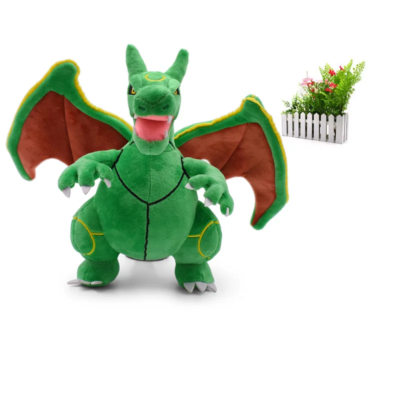 25 см горячая Распродажа Мультяшные плюшевые игрушки Rayquaza Charizard Evolution чучело плюшевое животное Peluche PP хлопок Рождественский подарок для детей