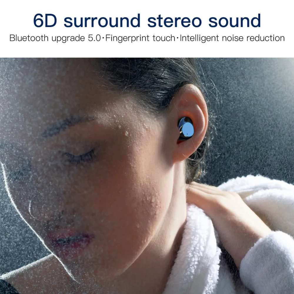 G03 Bluetooth гарнитуры 6000 мАч светодиодный смарт-дисплей высокого класса 6D объемный HD звук 5,0 IPX7 водонепроницаемые Bluetooth беспроводные наушники