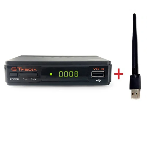 Подлинный 1 год Европа Cline GT медиа V7S DVB-S2 спутниковый приемник+ USB wifi 1080P HD приемник Поддержка YouTube, powervu Biss PVR - Цвет: v7s hd with wifi