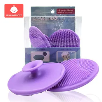 

2pcs Sponge Bath Shampoo Brush for Bathing,Extra Soft Silicone Massage Combs Bacteria Resistant Baby Bath Products Accessories