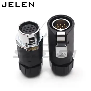 

XHE20 10pin Connector Waterproof IP67 Cable to Cable Quick Plug Connector Electric Circular Conector