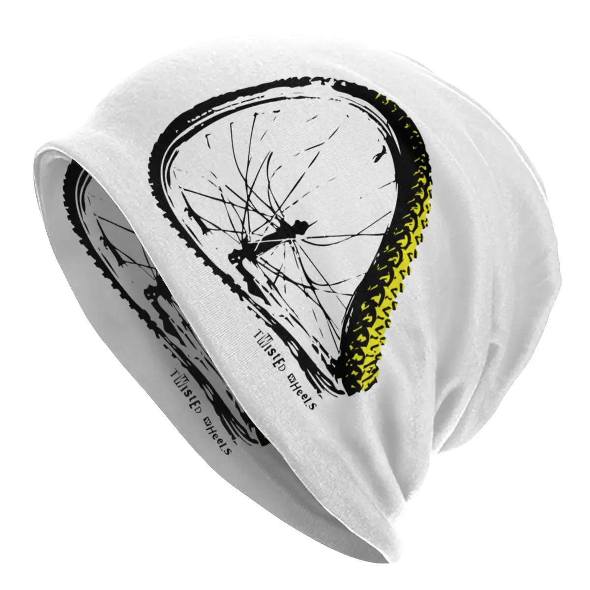 

Twisted Wheels Bent Wheel MTB Mountain Bike Bonnet Hat Knit Hat Autumn Winter Skullies Beanies Hats Men's Women's Adult Warm Cap