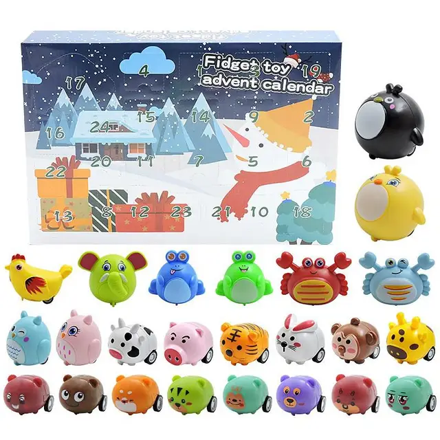 2021 Fidget Toys Advent Calendar Christmas Gift 24 Days Pack Set Anti Stress Kit Stress Relief Figet Toy Blind Box Kids Gift K