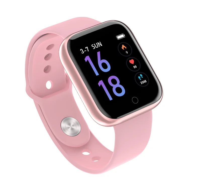 silica pink GIAUSA T80 женские Смарт-часы IP67 водонепроницаемый монитор сердечного ритма кровяное давление мужские смарт-часы спортивный смарт-браслет Xiomi Wach - Цвет: silica pink