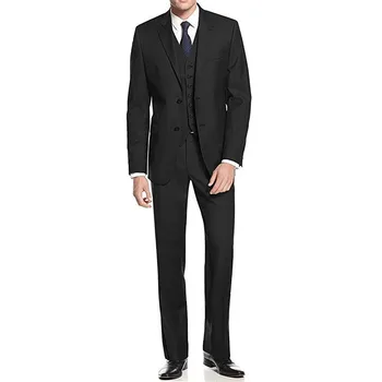 

Custom Made New Slim Fit Best Man Peak Black Lapel Groomsmen Men Wedding Suits Bridegroom Suits (Jacket+Vest+Pants) Y302
