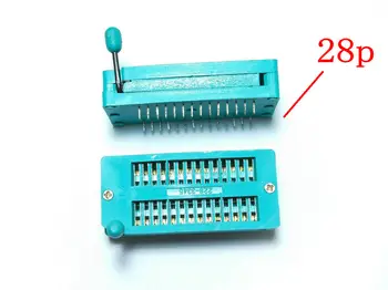 

2pcs 14PIN 18PIN 28pin 40PIN ZIF socket for DIL ICs Textool Zero Insertion wide DIP test