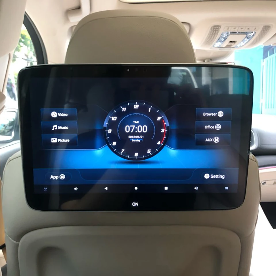 Новинка 2021 года развлекательный Автомобильный подголовник с интерфейсом UI для