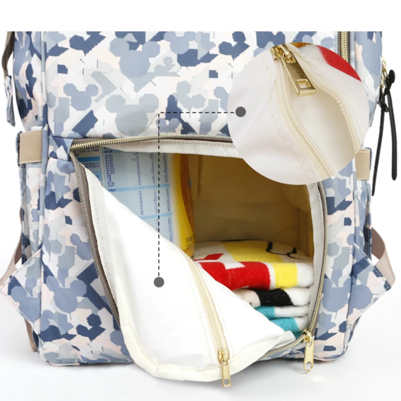 Натуральная сумка disney мягкий подгузник рюкзак Минни Микки Маус сумка для ухода за ребенком сумка для детской коляски дорожная сумка для беременных