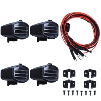

4 Led White Light with Lampshade for 1/10 Traxxas Hsp Rc Crawler Accessory Rc Car Parts B