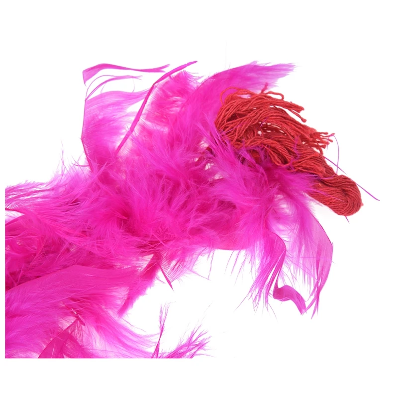 2m Feather Boas Fluffy Craft Costume Dressup Wedding Party Home Decor(Hot Pink