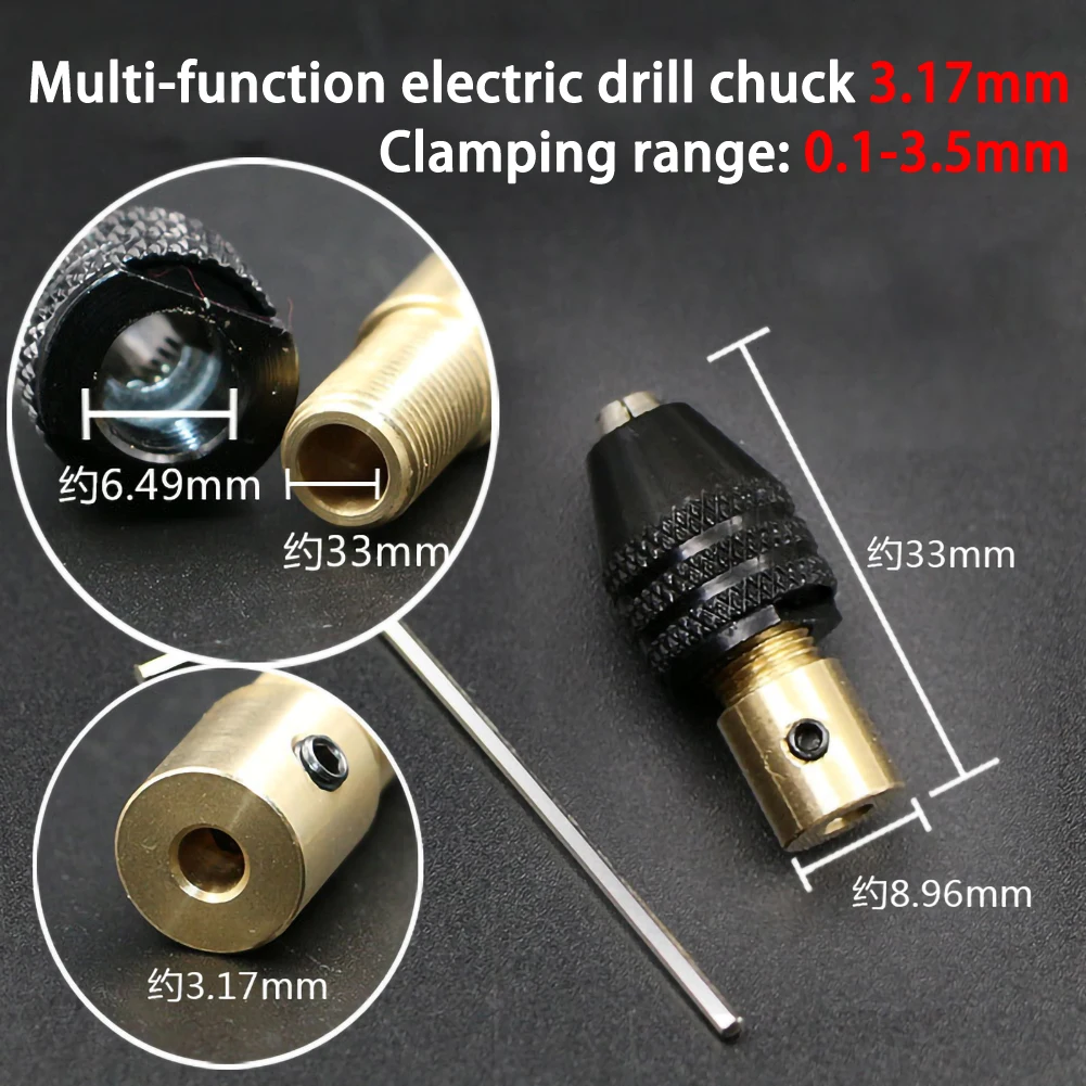 

Universal New Mini 0.3-3.5mm Small For Mini Electronic Drill Chuck Bit Tool Set Drill Chuck Set