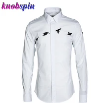 Классическая деловая Мужская рубашка Европейский модный бренд с длинными рукавами Chemise homme тонкие мужские парадные рубашки Плотные хлопковые рубашки для мужчин