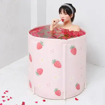 

Foldable Bathtub Portable Convenient Bath Tub Plunge Pool for Children Adults