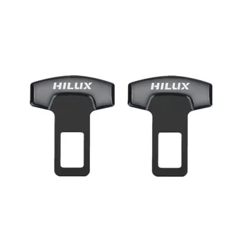 

2PCS Car Belt Buckles Car Seat Safty Belt Alarm Canceler Stopper for Toyota Hilux surf vigo revo 2017 2018 Accessories
