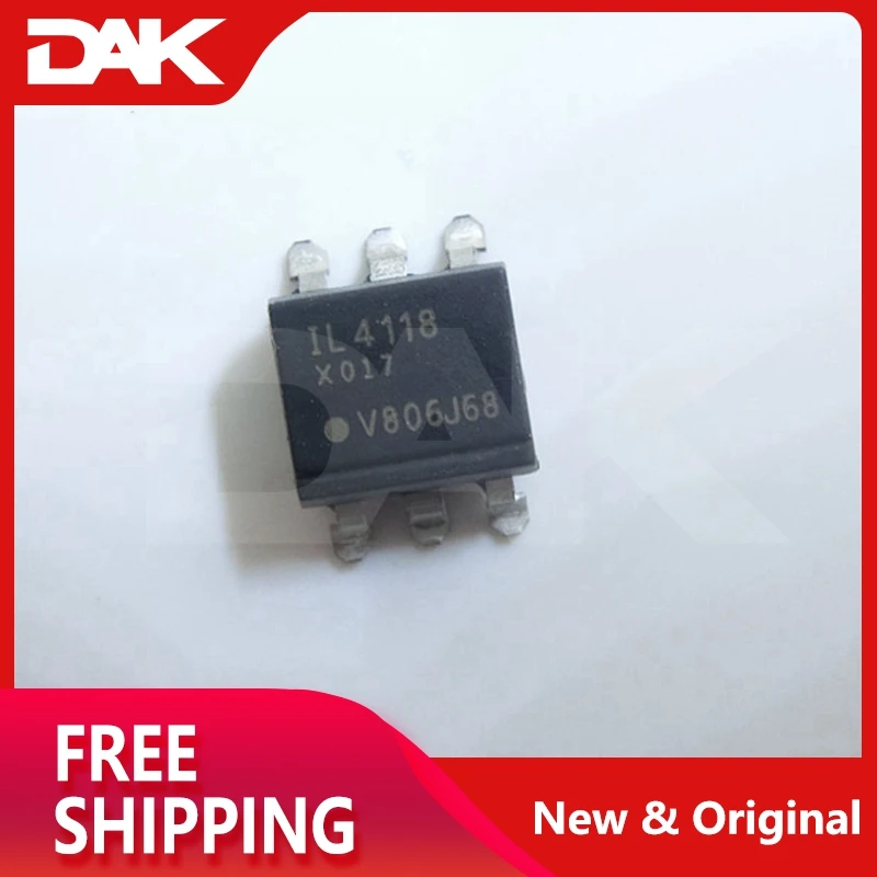 5PCS IL4118 SOP6 Optocoupler, Phototriac Output, Zero Crossing, High dV