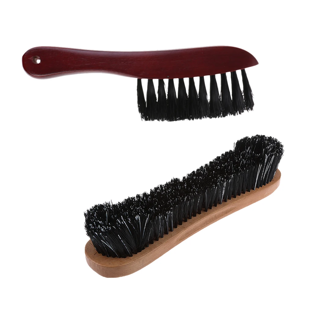 Wood Handle Snooker Pool Table Brush and Rail Brush - Billiards Table Cleaning Tool