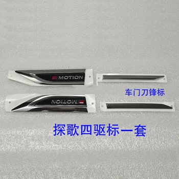 

For Volkswagen VW T-Roc T Roc TROC 2018 2019 4Motion Front Door Side Wing Fender Emblems Badge Sticker Car Styling Accessory