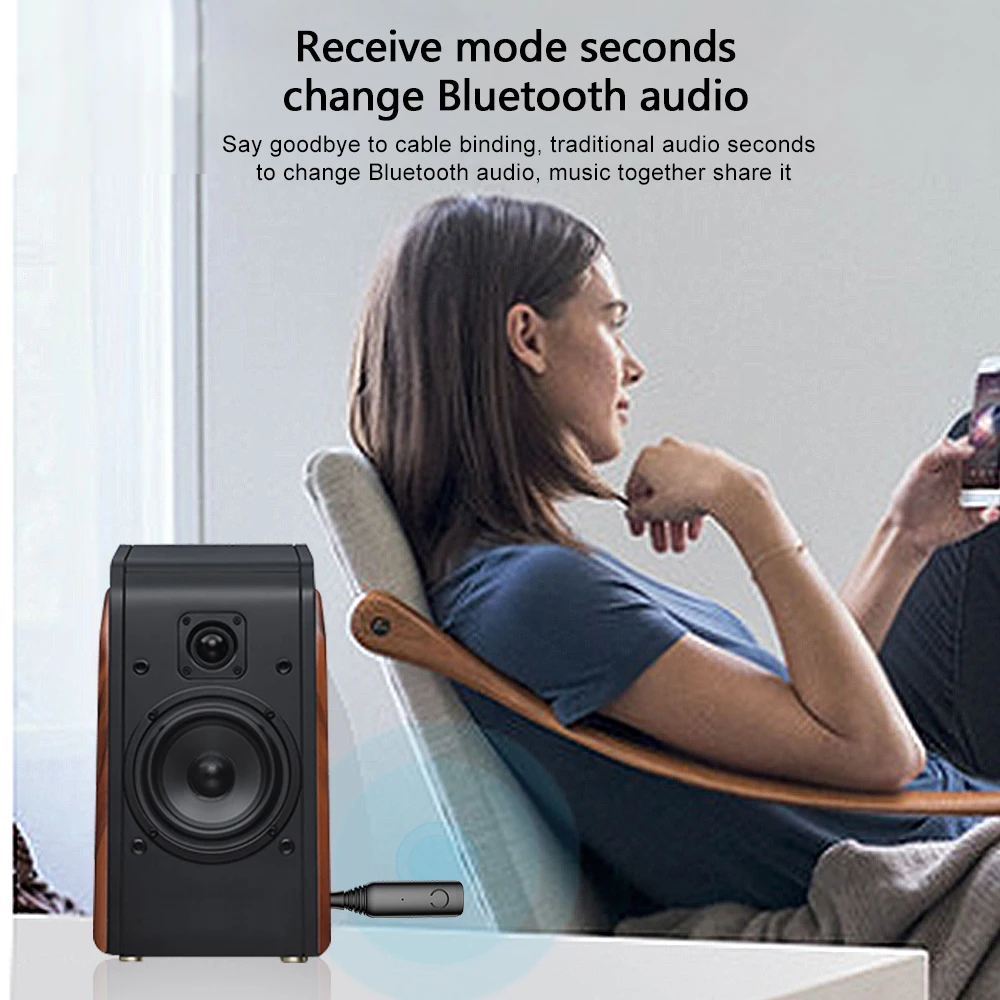 Wireless Bluetooth 5 0 Car Kit Mini 3 5mm Jack AUX Handsfree Stereo Music Audio Receiver Adapter for Car Headphone Speaker