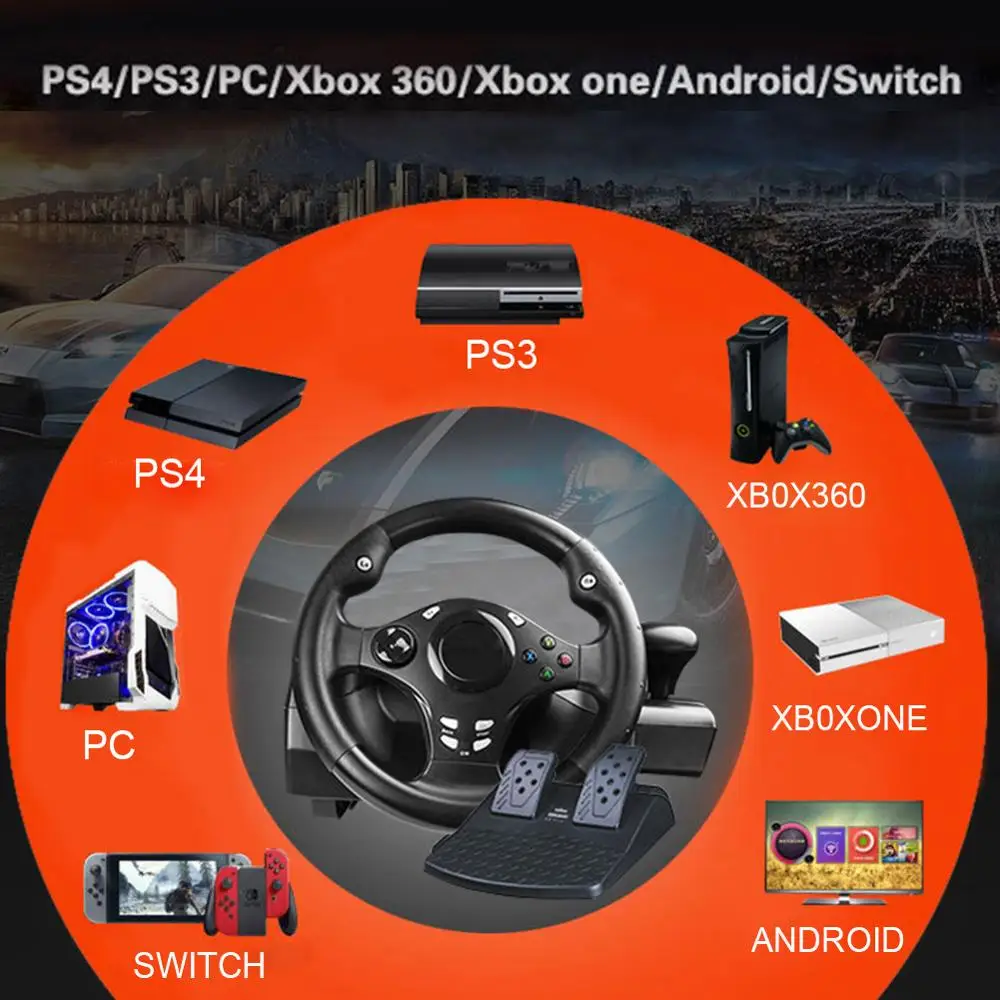 7 в 1 270 градусов гоночный руль для PS4/PS3/PC/XBOX-ONE/XBOX-360 ...