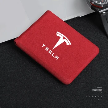 

Driving License Leather Case Cover Anti-fur Card Holder Pocket Bag For Tesla Model 3 Model X S Car Accessories