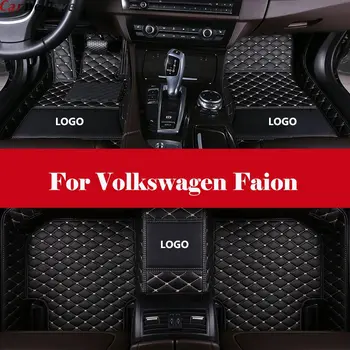 

Automobile Interior Accessories leather Luxury Custom Car Floor Mats Waterproof with Logo For Volkswagen Faion