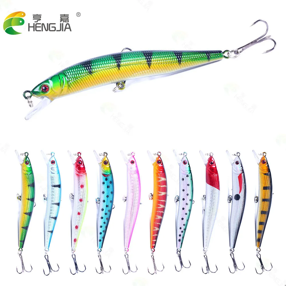 NEW UP 10PCS 10cm 8.4g Minnow Fishing Lure Hard Artificial Bait Wobblers Pike Carp Crankbaits Tackle | Спорт и развлечения